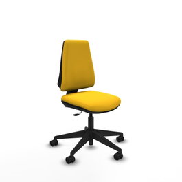 PIQUERAS Y CRESPO Silla de oficina Elche Amarillo