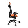 PIQUERAS Y CRESPO Silla de oficina Horna Naranja y Negro