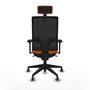 PIQUERAS Y CRESPO Silla de oficina Horna Naranja y Negro