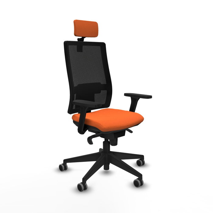 PIQUERAS Y CRESPO Silla de oficina Horna Naranja y Negro PIQUERAS Y CRESPO Silla de oficina Horna Naranja y Negro