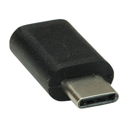 VALUE 12.99.3191 Adaptador USB C a Micro USB Macho/Hembra Negro
