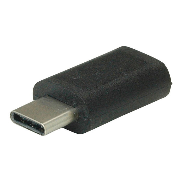 VALUE 12.99.3191 Adaptador USB C a Micro USB Macho/Hembra Negro