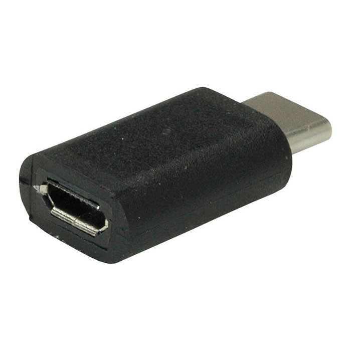 VALUE 12.99.3191 Adaptador USB C a Micro USB Macho/Hembra Negro
