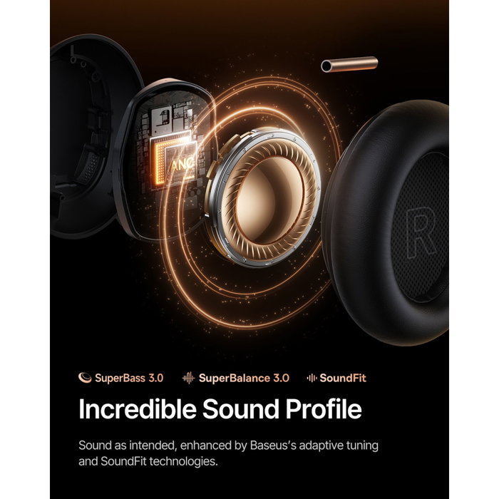 BASEUS Inspire XH1 Auriculares Inalámbricos con Cancelación de Ruido Negro Cósmico BASEUS Inspire XH1 Auriculares Inalámbricos con Cancelación de Ruido Negro Cósmico