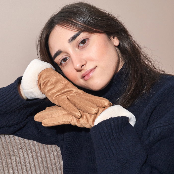 Sensly Guantes Táctiles Suedina Cocooning Mujer Talla Única 24 cm