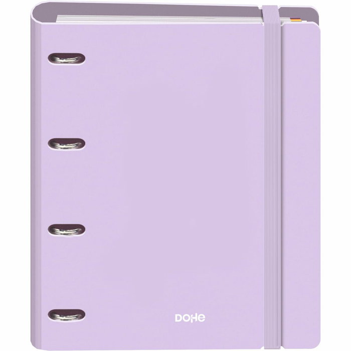 Dohe Carpebloc Serenity Carpeta A4 4 Anillas Mixtas 35 mm Morado Pastel