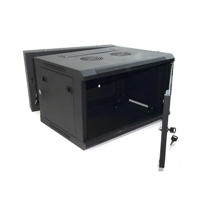 Powergreen Armario Rack Tipo Mural Doble Sección de 6U Powergreen Armario Rack Tipo Mural Doble Sección de 6U
