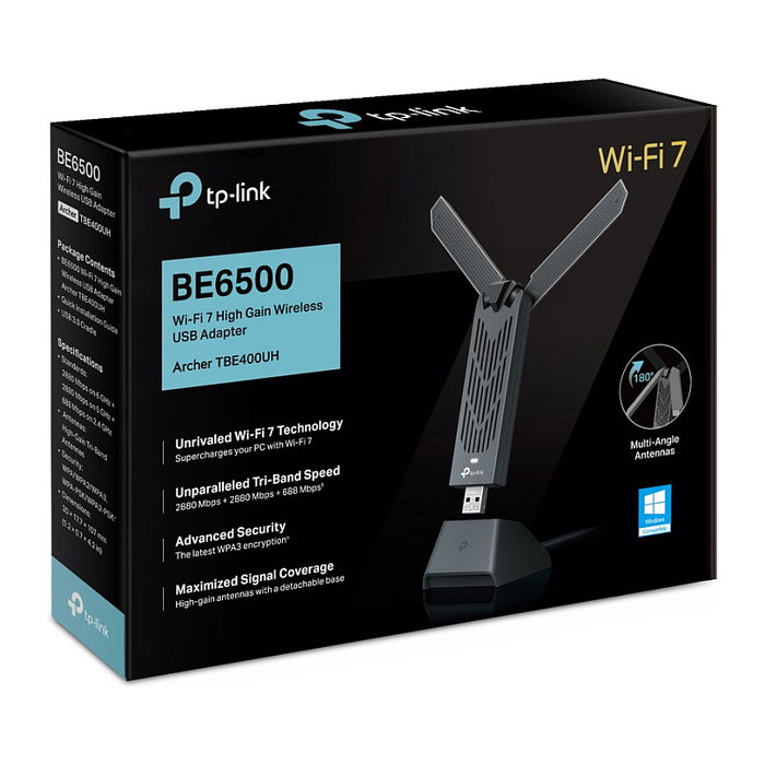 TP-Link Archer TBE400UH Adaptador Wi-Fi 7 Tribanda USB