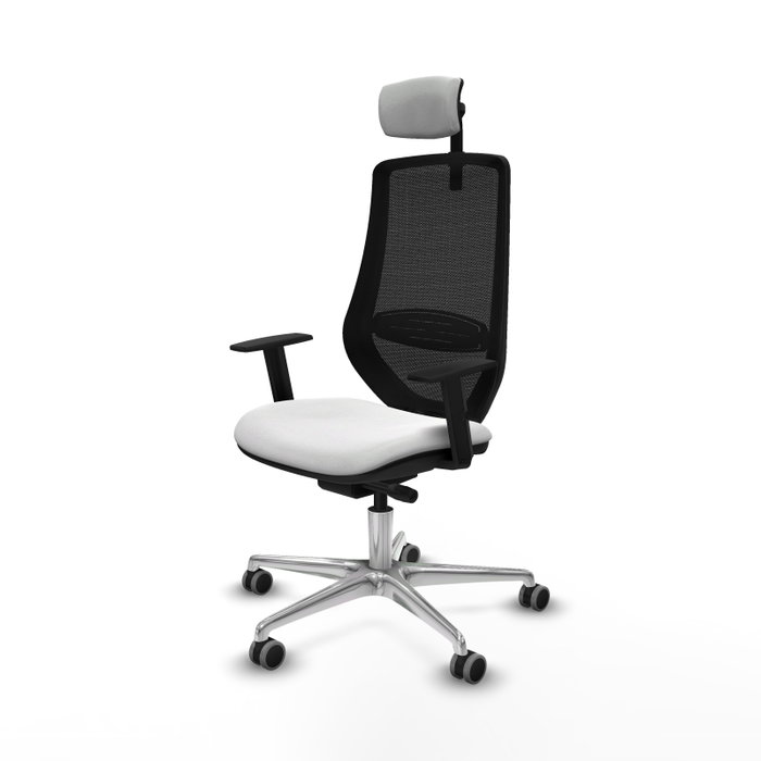 PIQUERAS Y CRESPO Silla de oficina Mardos con mecanismo Sincro/Traslack, Blanco/Negro PIQUERAS Y CRESPO Silla de oficina Mardos con mecanismo Sincro/Traslack, Blanco/Negro