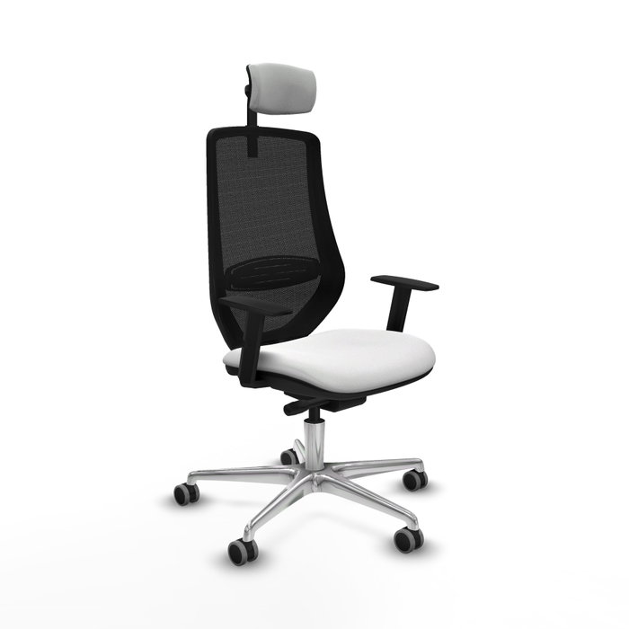PIQUERAS Y CRESPO Silla de oficina Mardos con mecanismo Sincro/Traslack, Blanco/Negro PIQUERAS Y CRESPO Silla de oficina Mardos con mecanismo Sincro/Traslack, Blanco/Negro