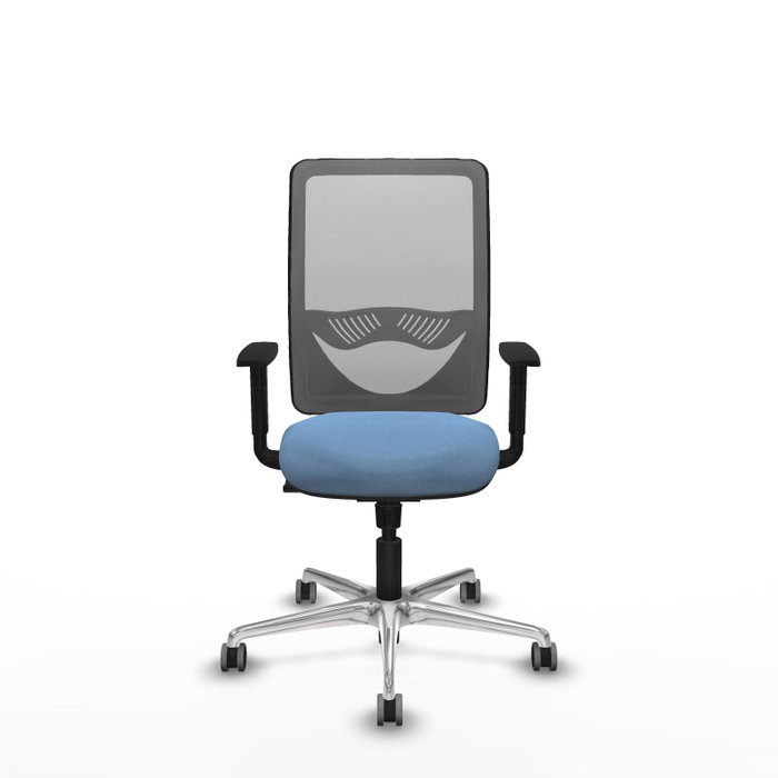 PIQUERAS Y CRESPO Silla de oficina Zulema con mecanismo Sincro, Azul cielo y Gris PIQUERAS Y CRESPO Silla de oficina Zulema con mecanismo Sincro, Azul cielo y Gris