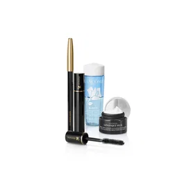 Lancome Set: Hypnose, Mascara, Black, 2 ml + Le Crayon Khol, Kohl, Kajal Eye Pencil, 1, Noir, 1.8 g + Bi-Facil, Makeup Remover Lotion, 30 ml + Advanced Genifique Yeux, Eye Serum, 5 ml