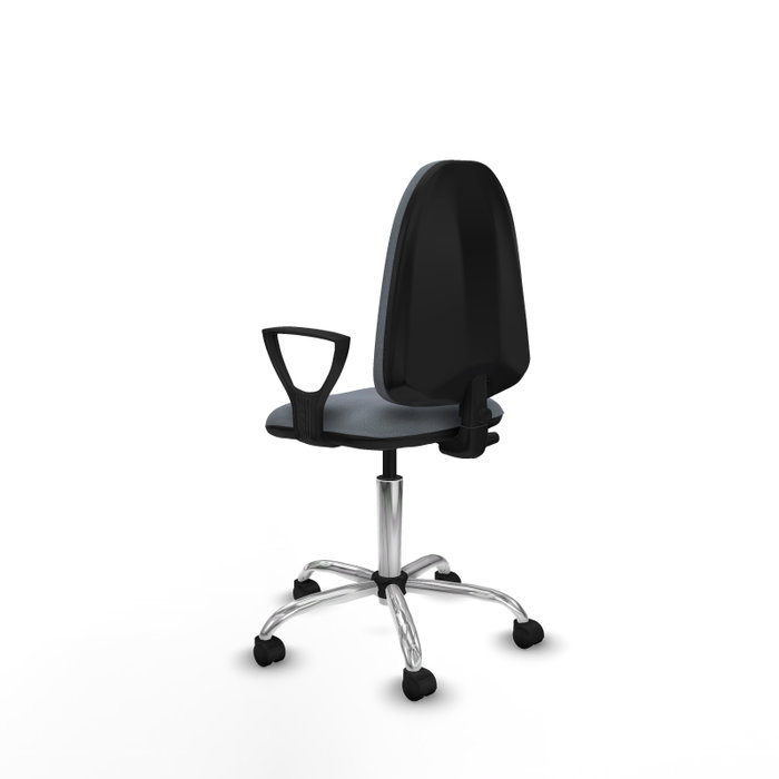 PIQUERAS Y CRESPO Silla de oficina Aýna Gris con Brazos Fijos