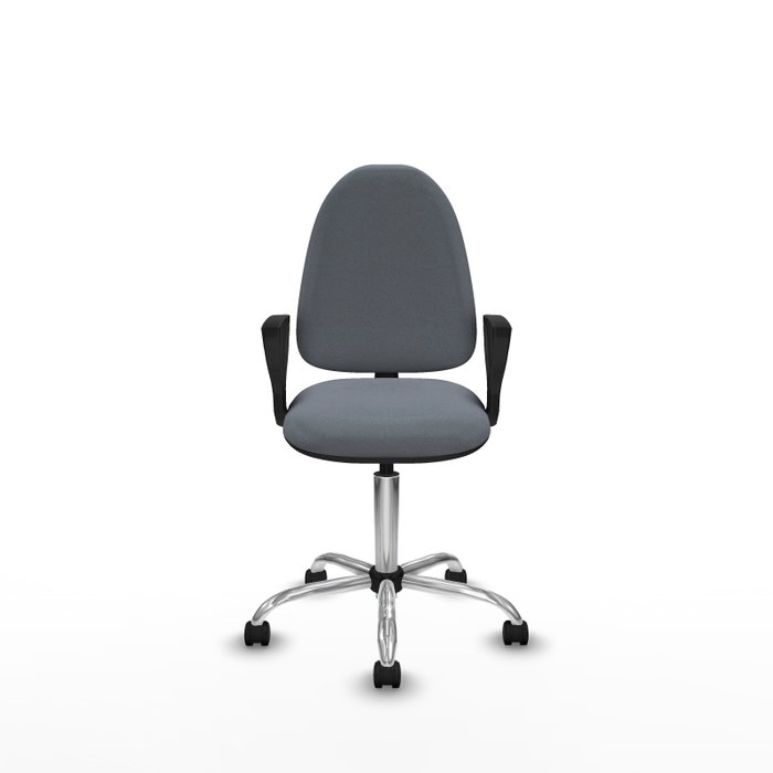 PIQUERAS Y CRESPO Silla de oficina Aýna Gris con Brazos Fijos