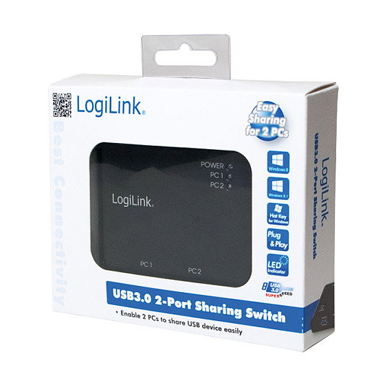 LogiLink UA0216 USB-Switch para 2 PC y 1 Dispositivo USB 3.2 Gen 1 LogiLink UA0216 USB-Switch para 2 PC y 1 Dispositivo USB 3.2 Gen 1