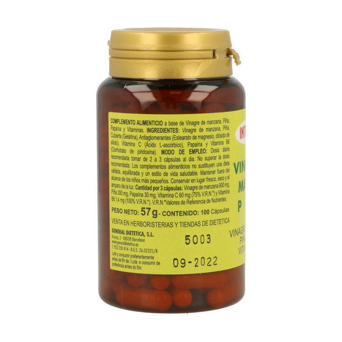 Integralia Vinagre de Manzana Plus 100 cápsulas
