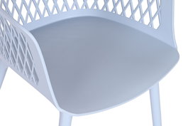 DKD Home Decor Silla Urban Shenglong 3 Azul 57 x 83.5 x 55 cm (4 Unidades)