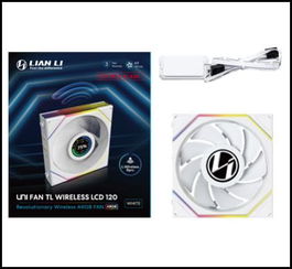 Lian Li Ventilador PC Gaming UNI FAN TL LCD Wireless, Control Inalámbrico 2.4 GHz, Pantalla LCD 1.6", 26 LEDs RGB, Espejo Infinito, para Refrigeración de Caja, Software L-Connect 3