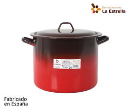 Olla Alta con Tapa 26 cm 11L Fuego La Estrella (2 Unidades)