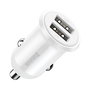 BASEUS Cargador de Coche 2 Puertos USB 2.4A + 2.4A (4.8A Total) 24W - Blanco