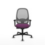 PIQUERAS Y CRESPO Silla de oficina Cilanco con mecanismo Sincro, Morado y Gris