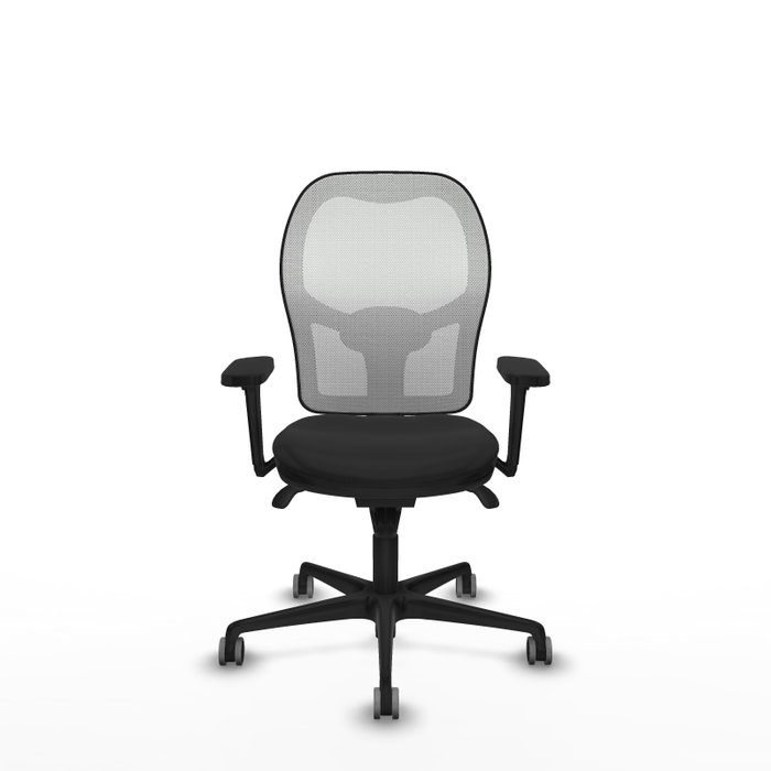PIQUERAS Y CRESPO Silla de oficina Jorquera con mecanismo Sincro, Negro y Blanco PIQUERAS Y CRESPO Silla de oficina Jorquera con mecanismo Sincro, Negro y Blanco