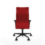 PIQUERAS Y CRESPO Sillón Albacete Rojo con Mecanismo Sincro y Asiento Viscoelástico