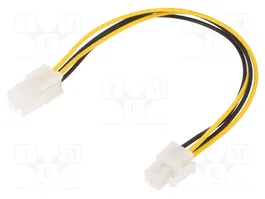 AKYGA Cable de alimentación ATX P4 macho a ATX P4 hembra, 0,23m