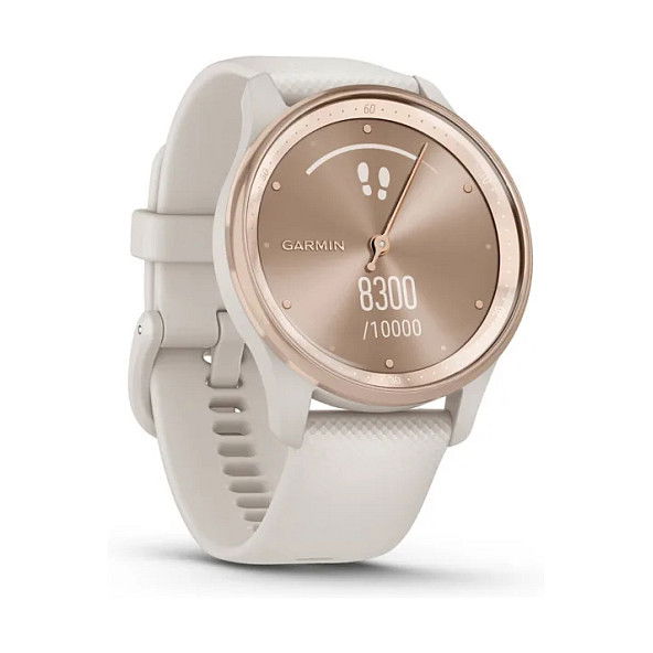 Garmin Vivomove Trend Smartwatch con Diseño Analógico, 40 mm, Correa y Esfera Rosa Dorado (Rose Gold) para Mujer - Monitor de Actividad
