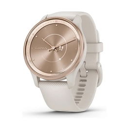 Garmin Vivomove Trend Smartwatch con Diseño Analógico, 40 mm, Correa y Esfera Rosa Dorado (Rose Gold) para Mujer - Monitor de Actividad