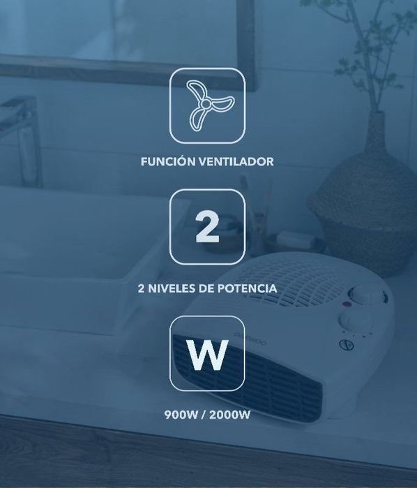 DAEWOO Calefactor de aire 1800-2000W