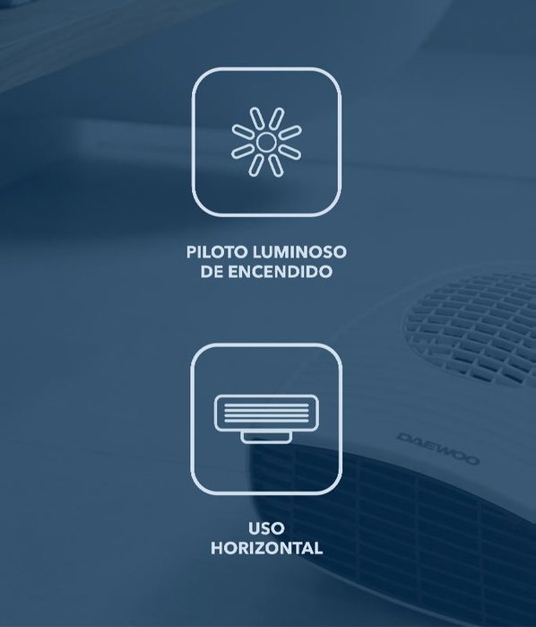 DAEWOO Calefactor de aire 1800-2000W
