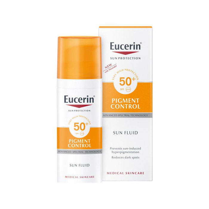 Eucerin Fluido Solar Pigment SPF50+ 50 ml - Protección Alta para Piel con Tono Eucerin Fluido Solar Pigment SPF50+ 50 ml - Protección Alta para Piel con Tono