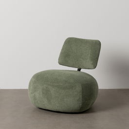 Sillón Verde Tejido Salón 67 X 73 X 67 cm