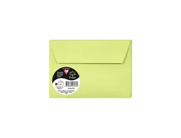 Clairefontaine Pollen Sobres C6 114x162 mm Verde Yema Pack de 5 unidades