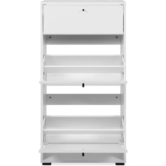 LÜNEBURG Zapatero Organizador Blanco para 12 Pares 58x25x111 cm LUNEBURG004180