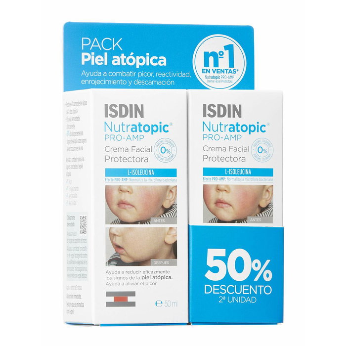 Isdin NUTRATOPIC PRO-AMP crema facial duo 2 x 50 ml