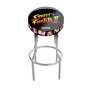 Arcade1Up Taburete Street Fighter Ajustable 21.5-29.5 Pulgadas Asiento Acolchado Marco Cromado