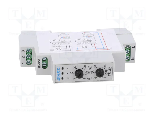 MART Interruptor de crepúsculo TS-42-4 para raíl DIN