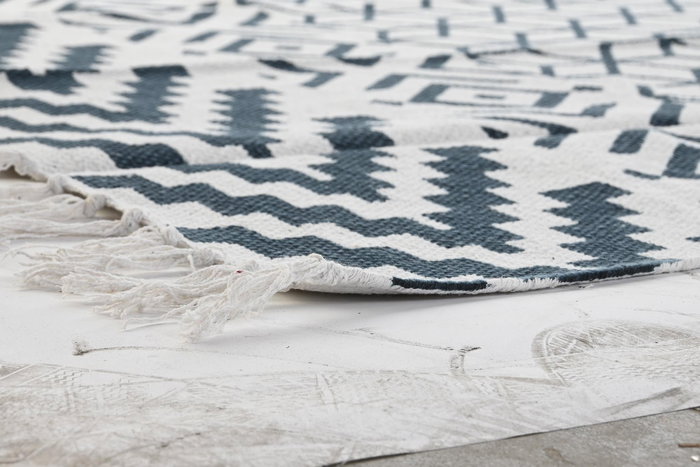 DKD Home Decor Alfombra Boho Negro Blanco 180 x 120 cm (2 Unidades) DKD Home Decor Alfombra Boho Negro Blanco 180 x 120 cm (2 Unidades)