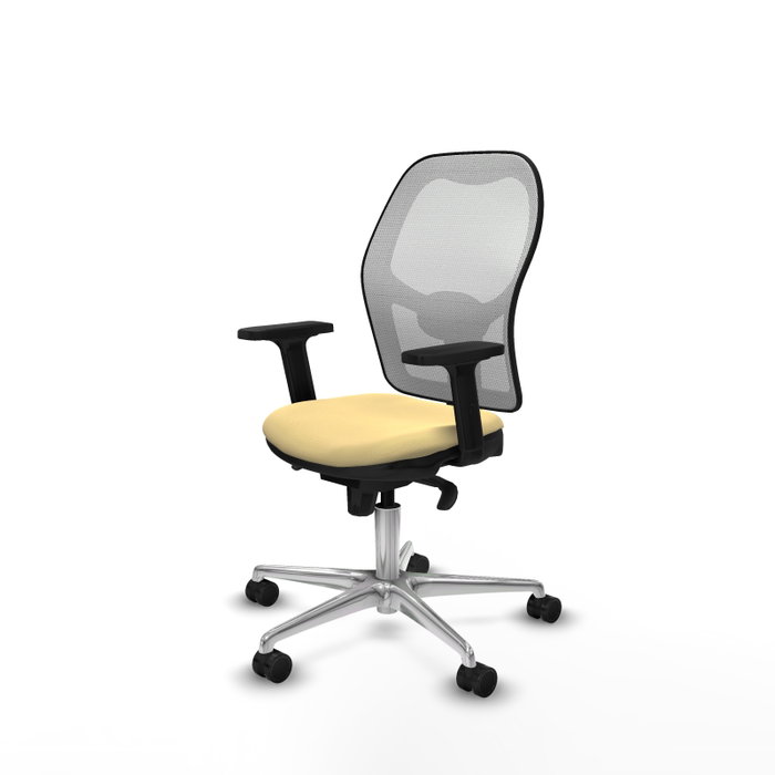PIQUERAS Y CRESPO Silla de oficina Jorquera con mecanismo Sincro, Crema y Blanco PIQUERAS Y CRESPO Silla de oficina Jorquera con mecanismo Sincro, Crema y Blanco