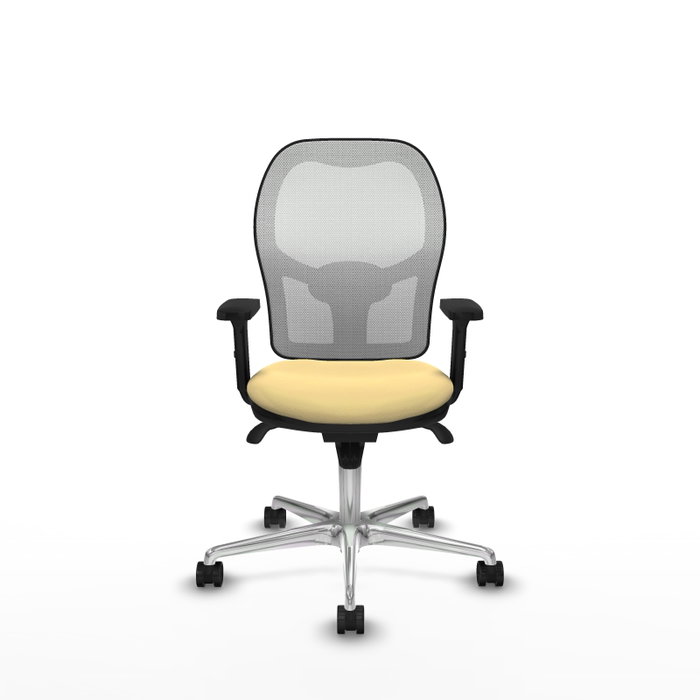 PIQUERAS Y CRESPO Silla de oficina Jorquera con mecanismo Sincro, Crema y Blanco PIQUERAS Y CRESPO Silla de oficina Jorquera con mecanismo Sincro, Crema y Blanco