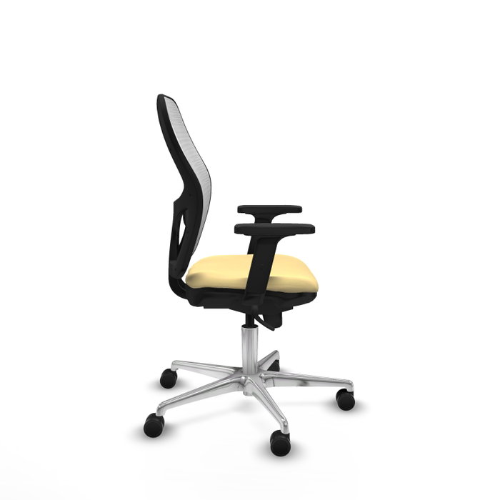 PIQUERAS Y CRESPO Silla de oficina Jorquera con mecanismo Sincro, Crema y Blanco PIQUERAS Y CRESPO Silla de oficina Jorquera con mecanismo Sincro, Crema y Blanco