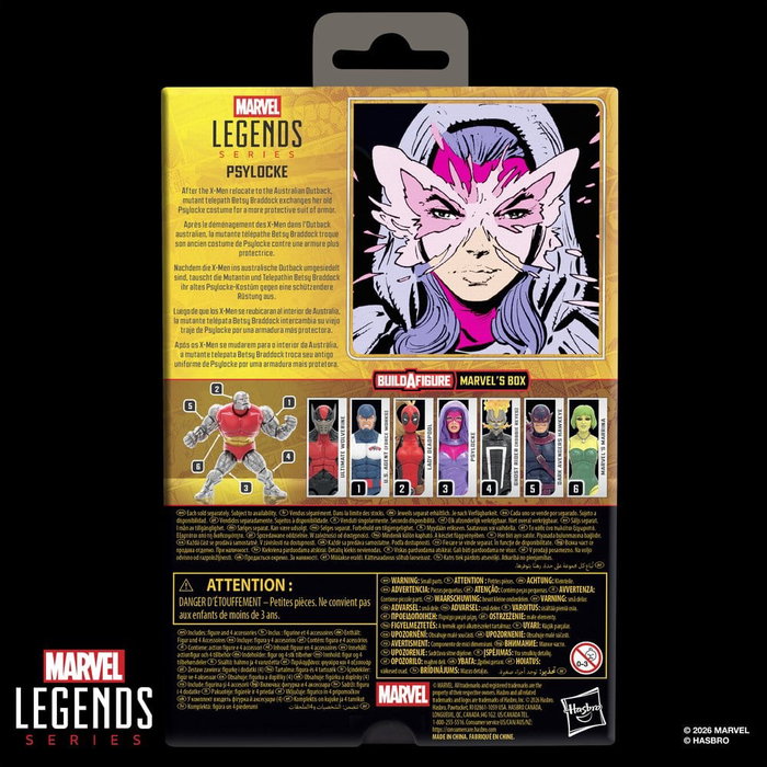 Hasbro Marvel Legends Psylocke 15 cm