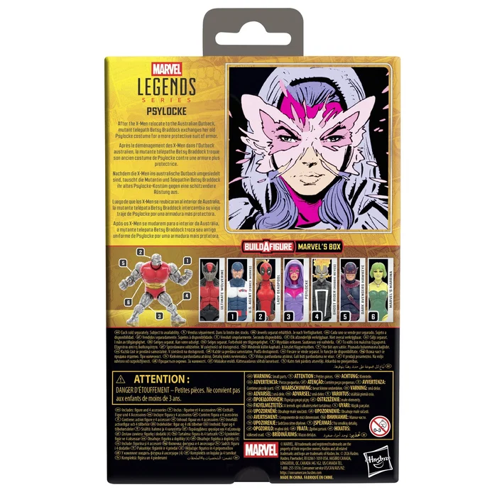 Hasbro Marvel Legends Psylocke Figura de Acción 15 cm