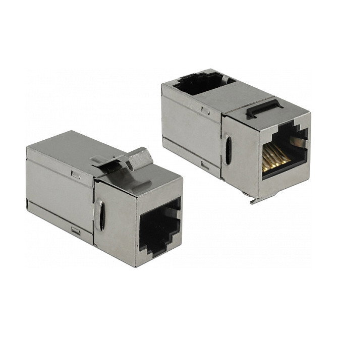DeLOCK Módulo Keystone RJ45 Cat.6 90° Plano Acero Inoxidable 86371
