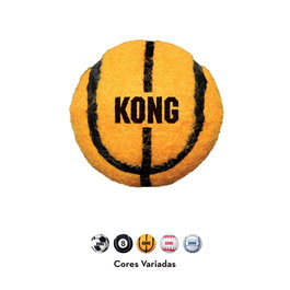 Kong Pelotas Deportivas para Perros Resistentes, Pack de 3, Juguete para Morder y Lanzar