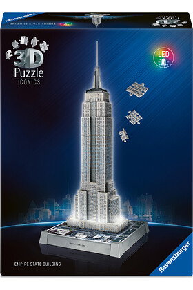 Ravensburger Empire State Building 3D Puzzle Iconics Iluminado