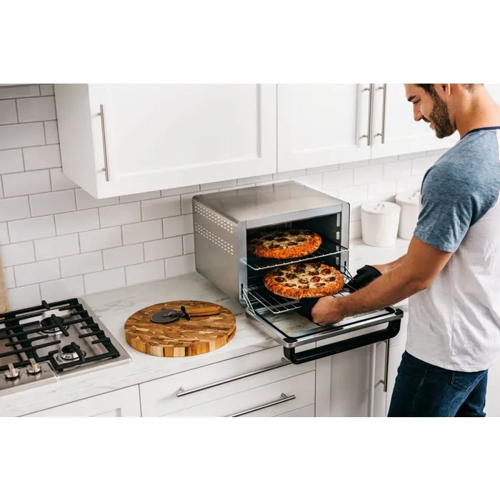 Ninja Foodi DT200EU Mini Horno multifunción 10 en 1 - 29 L, 2 niveles - Freidora de aire, asador giratorio, pizza, deshidratador