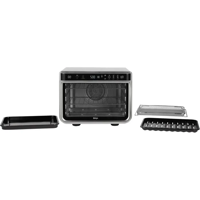 Ninja Foodi DT200EU Mini Horno multifunción 10 en 1 - 29 L, 2 niveles - Freidora de aire, asador giratorio, pizza, deshidratador